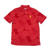 USC Trojans Men's Cardinal SC Interlock Big & Tall Miramar Blooms Polo